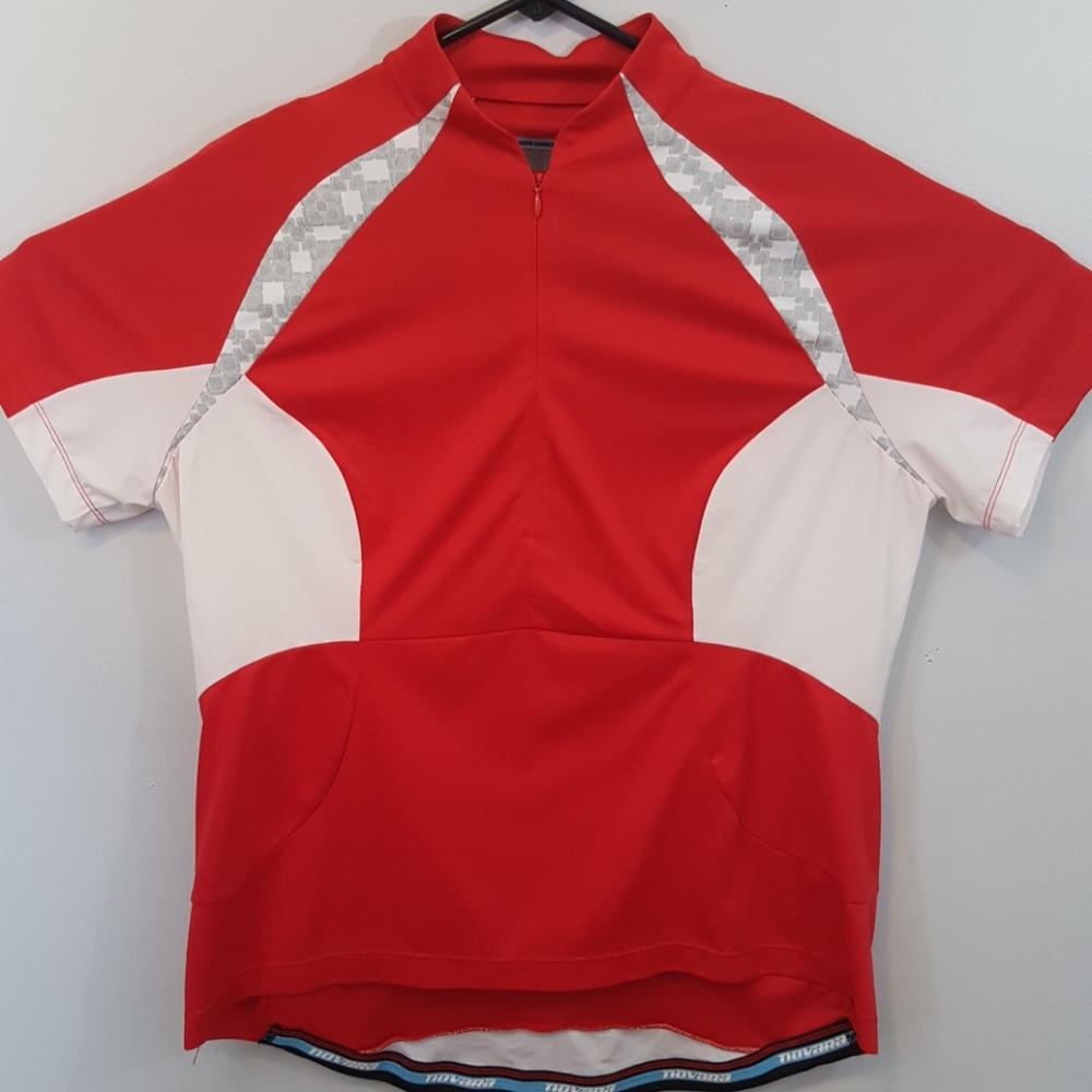 Novara woman's bicycling jersey. XL red